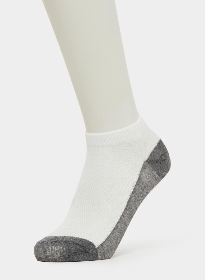 Styli Pack of 5 - Kids Grey Ankle Socks - Image 1